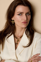 Stainless Steel Beaded Necklaces Heart Casual Daily Romantic Series Women's jewelry