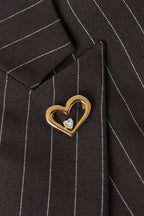 brooch bling heart