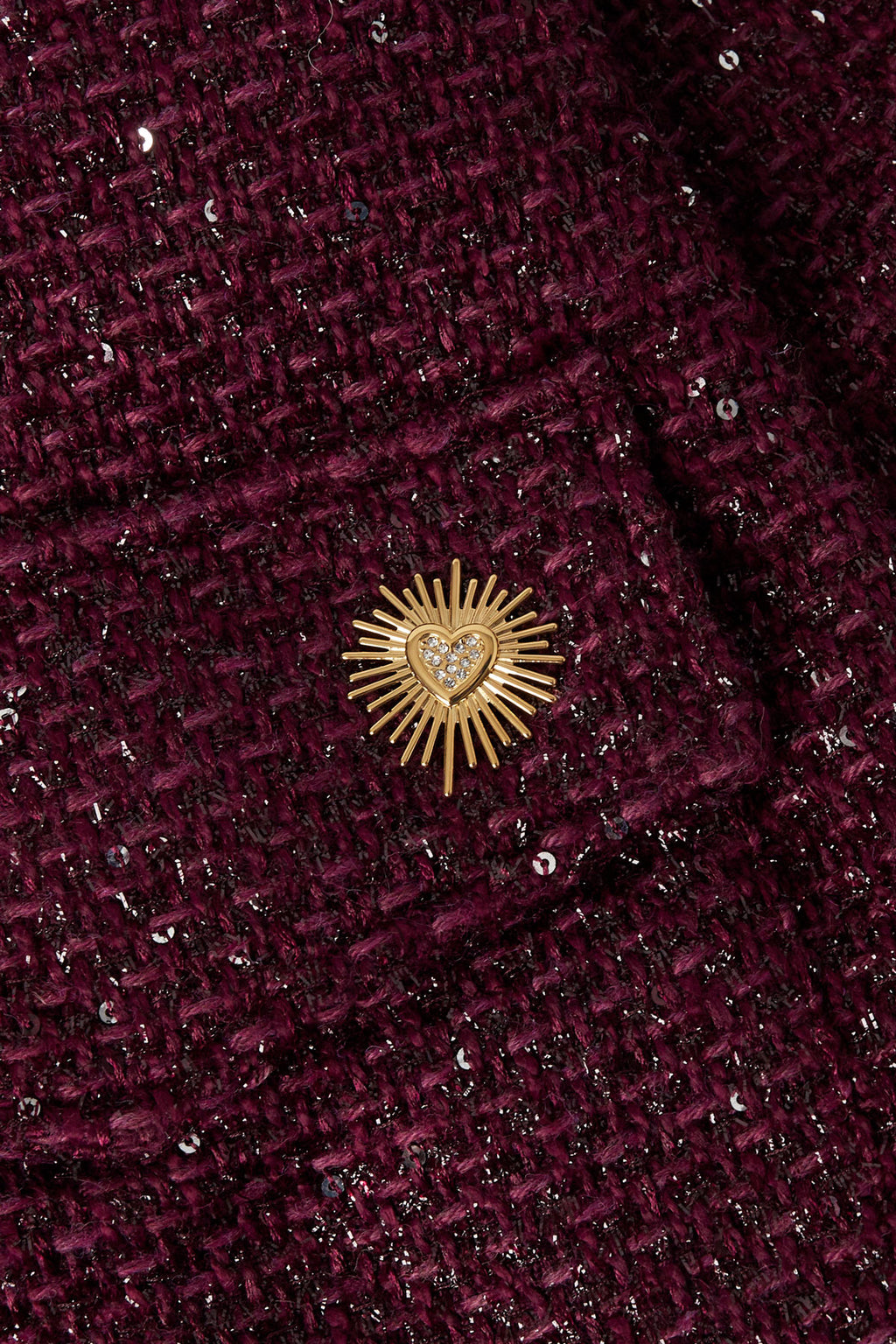 brooch sparkling heart