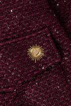 brooch sparkling heart
