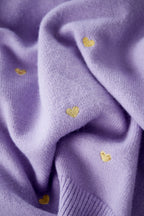 Acrylic Knit Sweater Casual Heart Pattern Fall/Winter