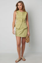 Polyester Women's Asymmetric Shorts Professional Design - Ella