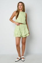 Woven Polyester Fiber Elegant Pantskirts - Ella