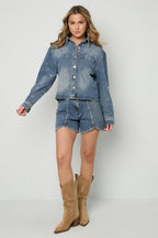 Strass Denim Jacket - Ella