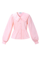 Cotton Blouses & Shirts Solid color Casual Spring/Summer  Clothes