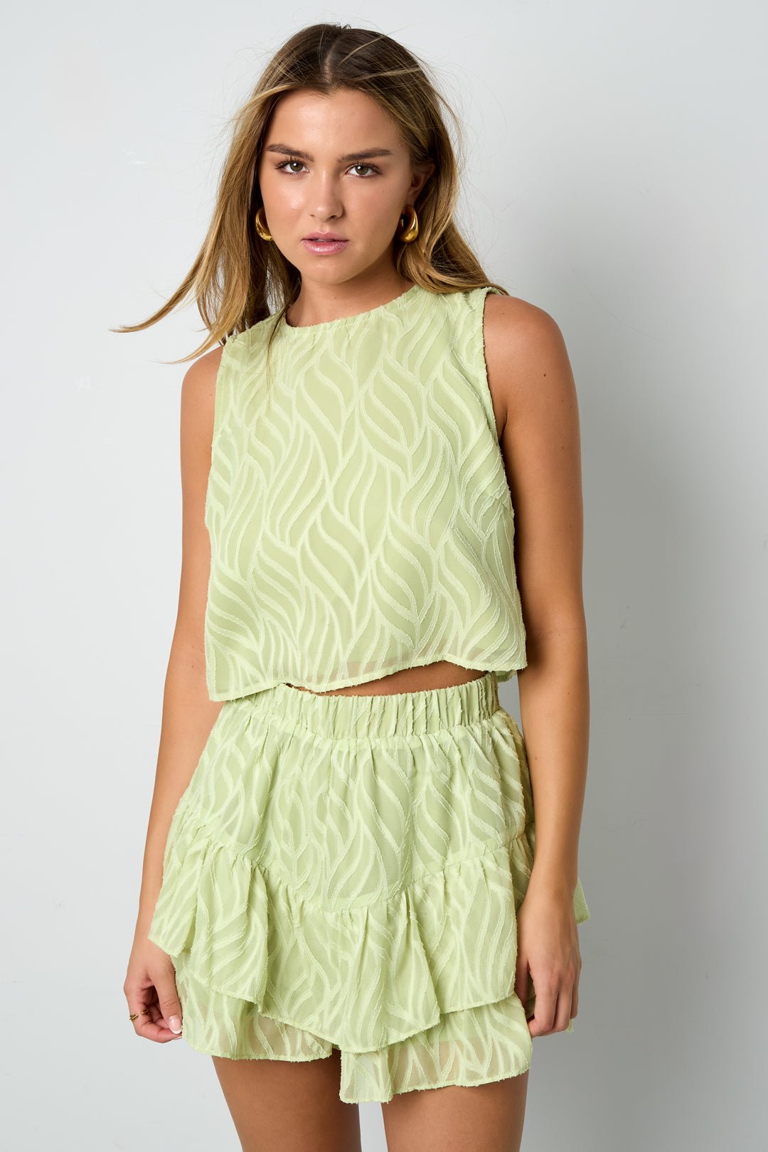 Woven Polyester Fiber Elegant Pantskirts - Ella