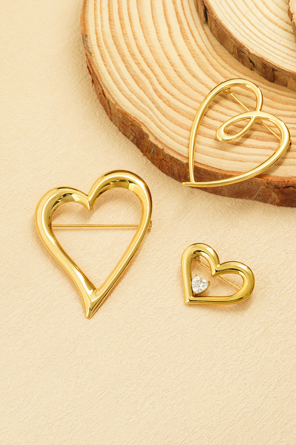 brooch bling heart - Ella