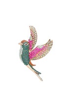 Colorful wings brooch