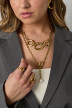 Necklace with hanging bead