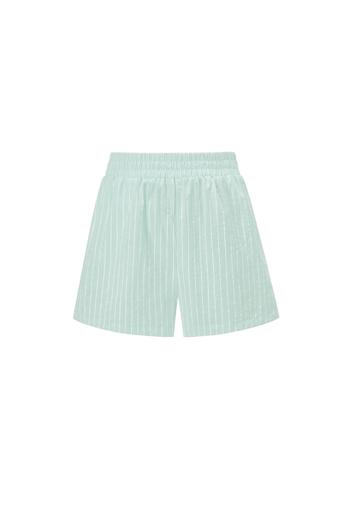 Cotton Woven Women's Shorts Casual Stripes - Ella