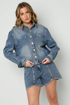 Strass Denim Jacket - Ella