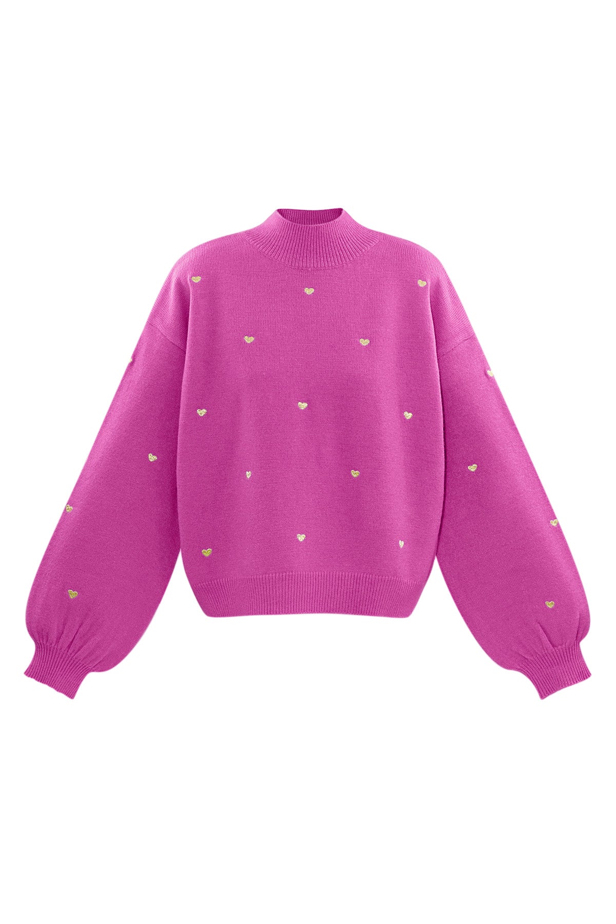 Acrylic Knit Sweater Casual Heart Pattern Fall/Winter