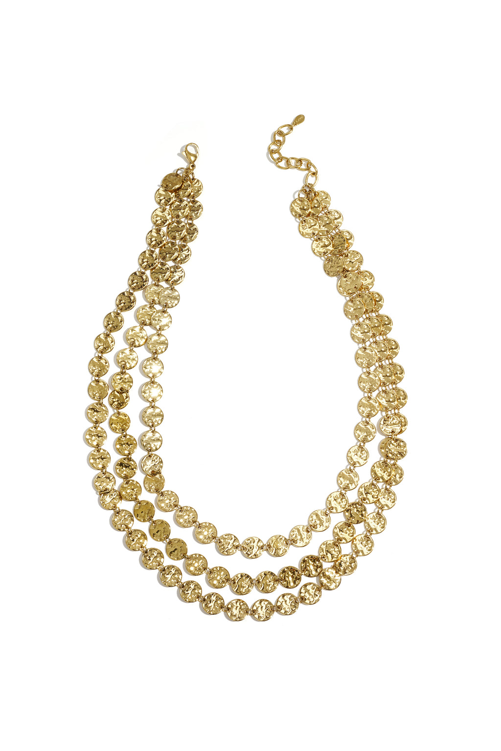 Layered necklaces with coins