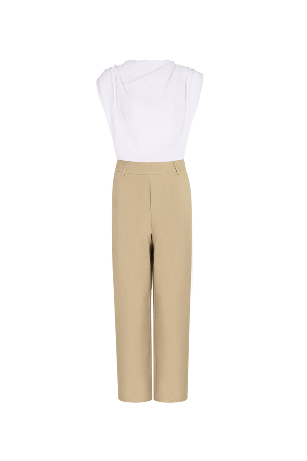 Cotton Blend Wide Leg Bodysuit Spring/Summer Comfort Fit - Ella