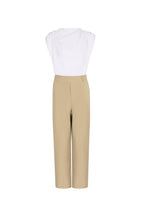 Cotton Blend Wide Leg Bodysuit Spring/Summer Comfort Fit - Ella
