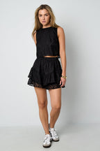 Woven Polyester Fiber Elegant Pantskirts - Ella