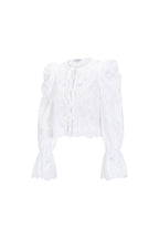 Cotton Woven Women's Long Sleeve Top Casual Cutout