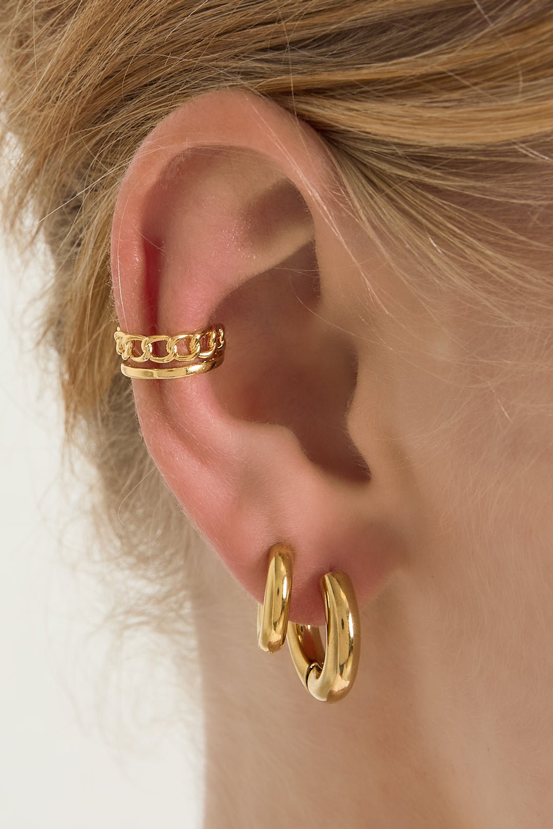 Copper Ear Cuffs Geometric Casual Daily - Ella