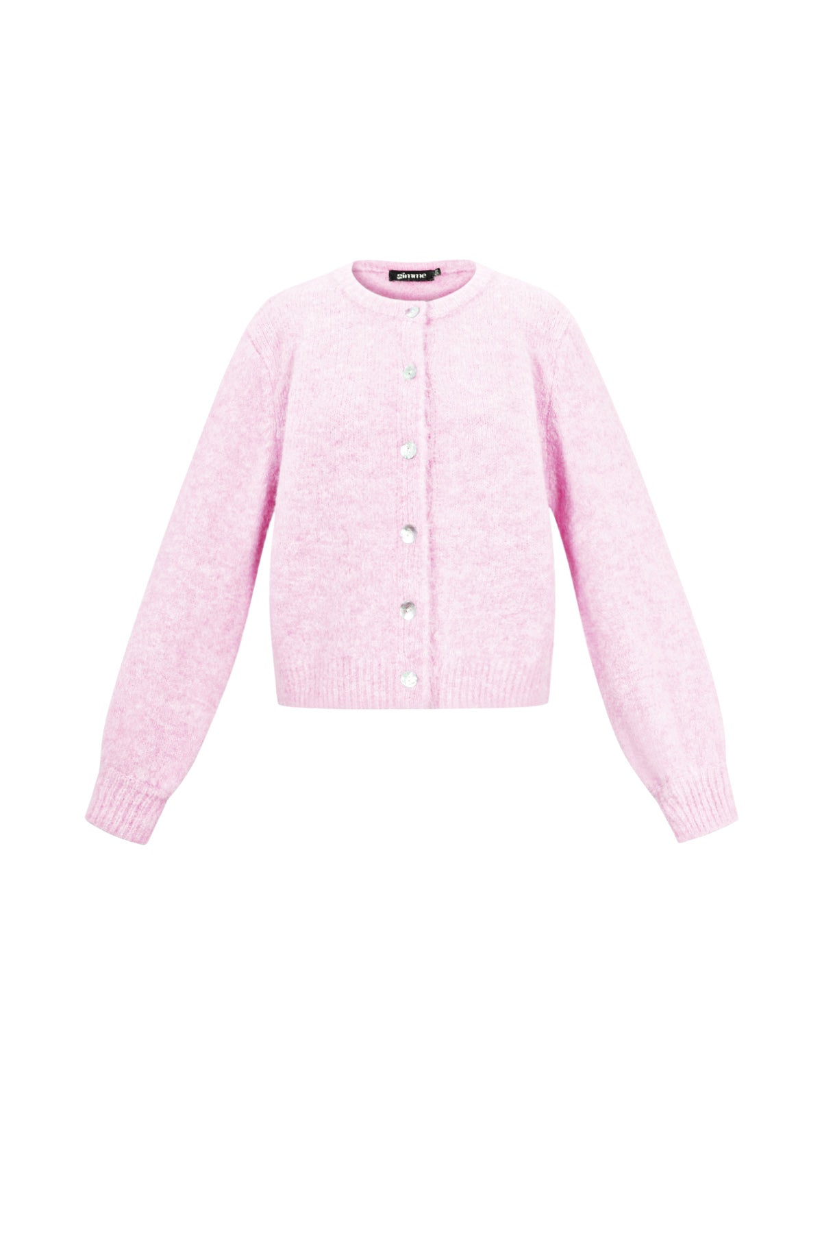 Knitted Polyester Fiber Women's Cardigan Casual Solid Color Fall/Winter