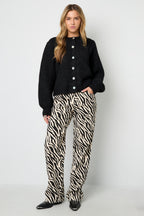 Knitted Polyester Fiber Women's Cardigan Casual Solid Color Fall/Winter