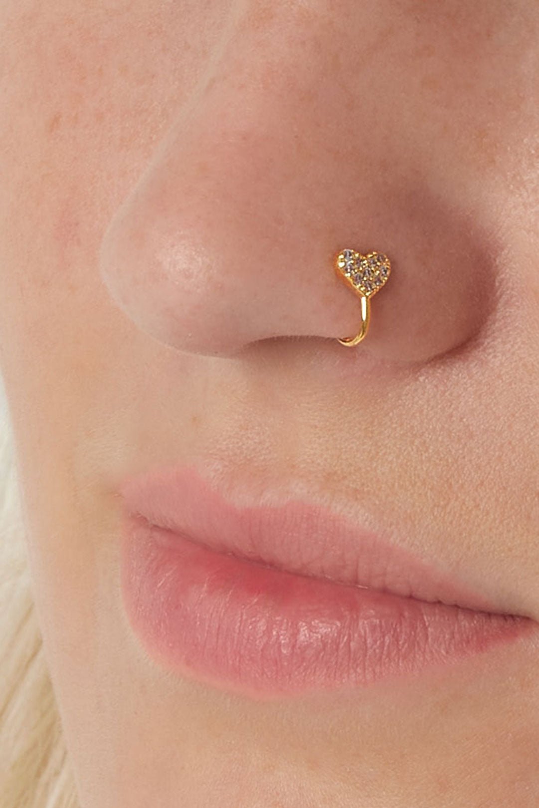 Nose & ear cuff heart - Ella