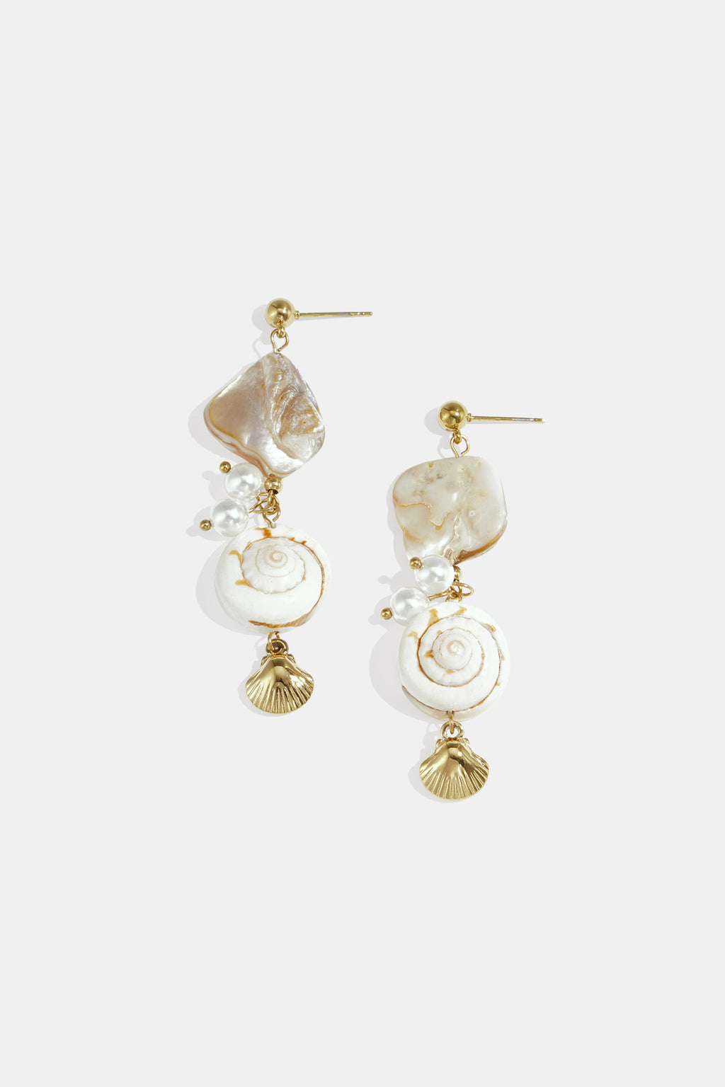 Stainless Steel Dangle Earrings shell Vacation Daily Romantic Series Women's jewelry