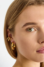 Stainless Steel Ear Cuffs lines Daily Simple Series Women's jewelry - Ella