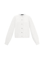 Knitted Polyester Fiber Women's Cardigan Casual Solid Color Fall/Winter