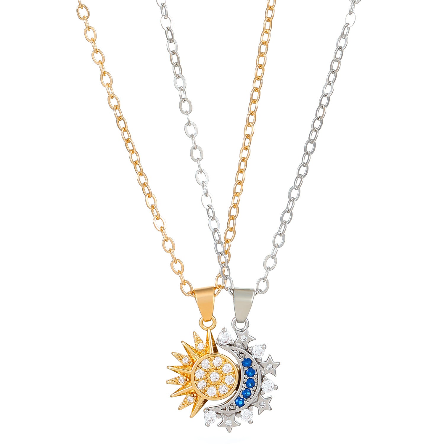 Magnetic Sun&Moon Necklace