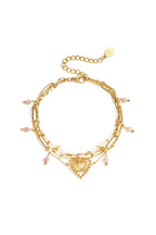 Triple beaded bracelet